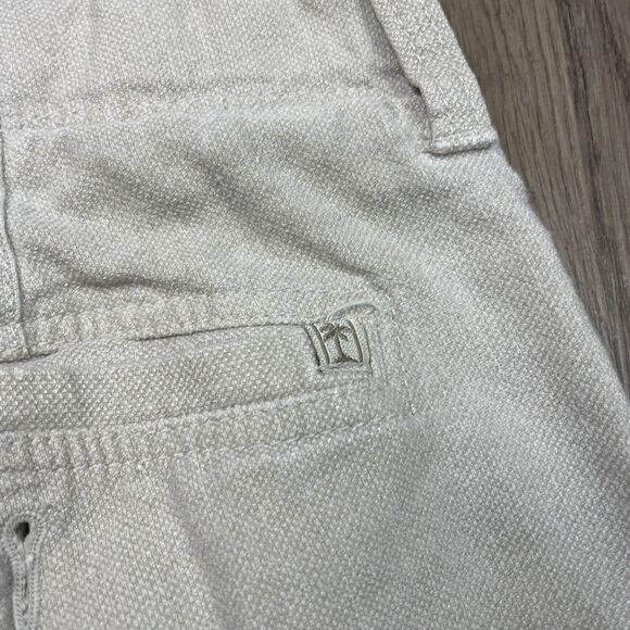 Tommy Bahama Pants Mens 33 Beige Silk Linen Blend Cargo Pockets Lightweight - Picture 8 of 13